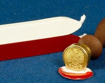 Wachssiegel Kit mit weißem Adler Emblem