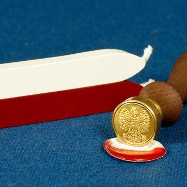 Wax Seal Kit with Polish White Eagle emblem