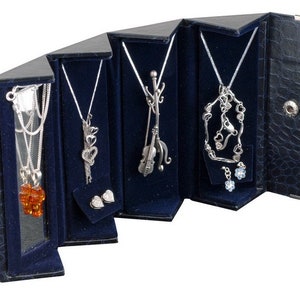 Travel Jewelry Case - Crocodile Print