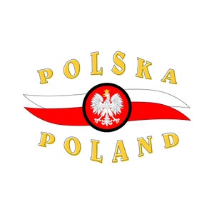 POLSKA-POLAND para camiseta, moletom adulto com capuz, camiseta de manga comprida, moletom com gola redonda e sacola
