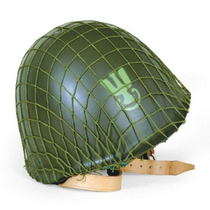 NEU - Warschauer Pakt Helm der polnischen Armee (Grün) oder Marine (Blau) mit Netz- und Lederintarsien