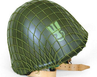 NEW - Warsaw Pact Polish Army (Green) or Navy (Blue) Helmet with net and leather inlays