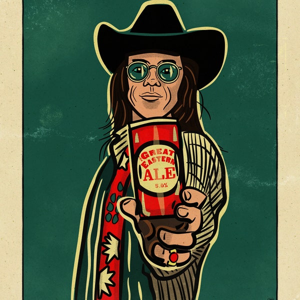 Doug Sahm Country & Western Trading Card Americana Artprint