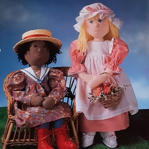 22 inch / 56 cm Doll PDF Sewing Pattern Vintage Cloth Primitive Rag Doll Sewing Digital Pattern