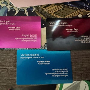 Benutzerdefinierte Laser gravierte Visitenkarten !!