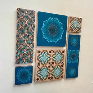 Turquoise/teal versatile home decor. Moroccan art