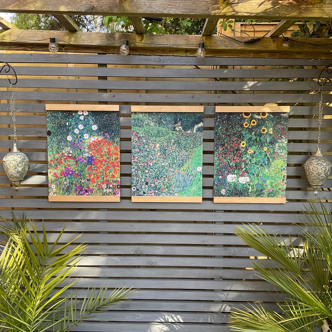 NEW 3piece House Garden Art Set - Etsy