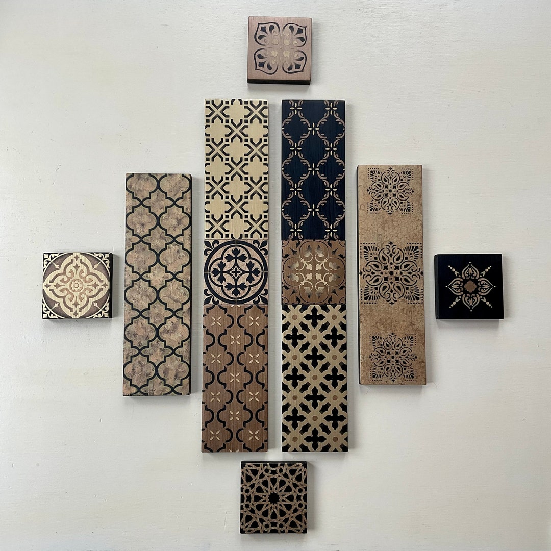 Statement Wall Art in Black and Gold Feature Wall Etsy