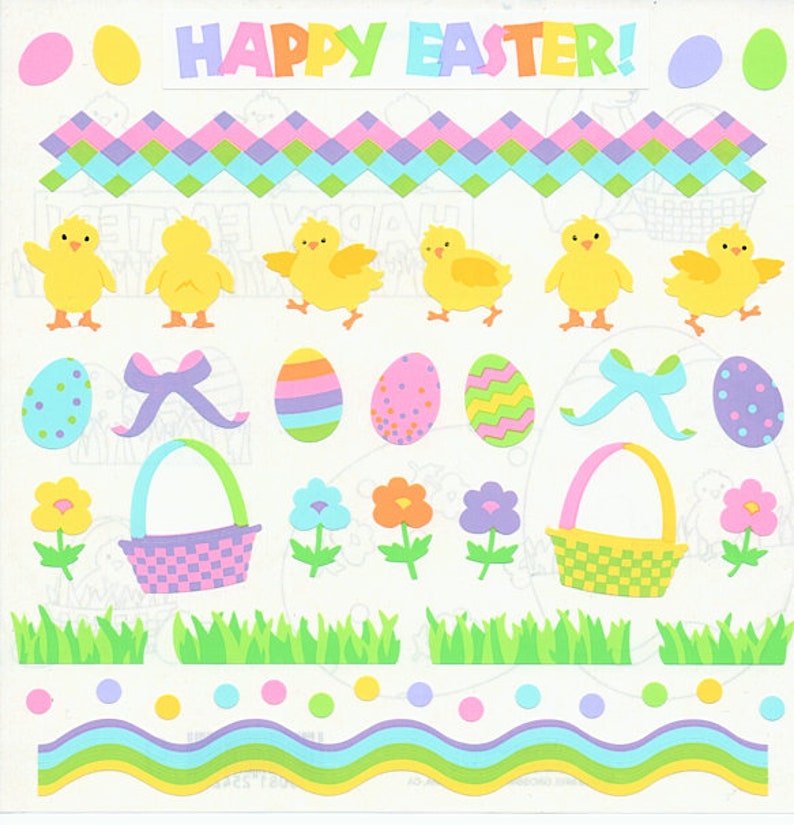 Mrs Grossman EASTER EGGS SMALL Stickers EASTER