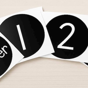 Numbered Line Up Floor Decals