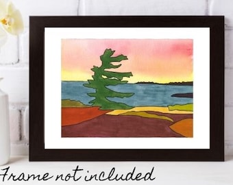 Georgian Bay Sunset - White Pine - Northern Ontario