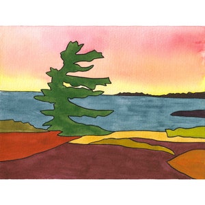 Georgian Bay Sunset - White Pine - Northern Ontario