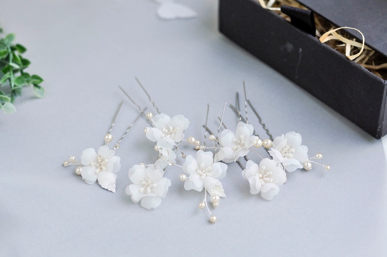 Floral Hair Pins Gold Hair Accessories Pins Bridal Hair Pins Etsy