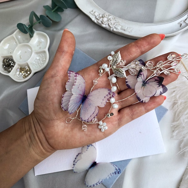 Butterfly Hairpin Etsy