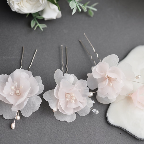 Silk Flowers Hair Etsy