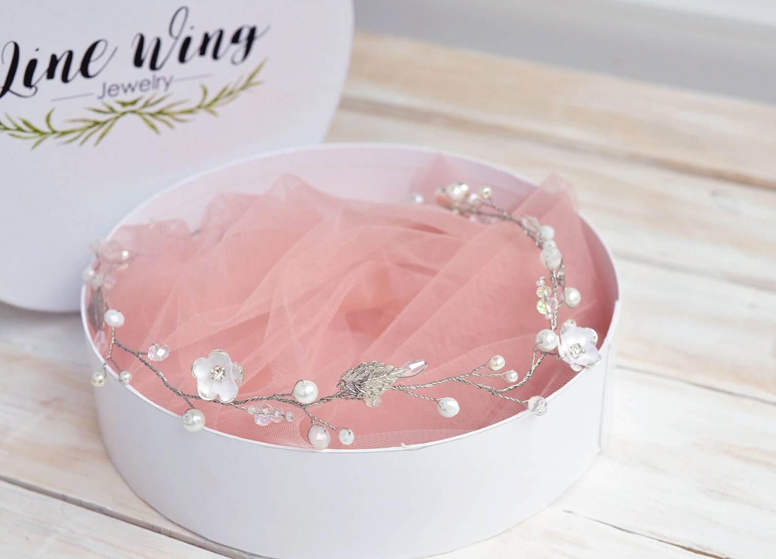 bridal vine headpieces