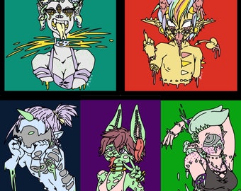 Estampados gore en tonos pastel