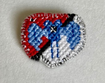 Broche de punto de cruz Zubat