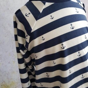 Ahoi Anchor Raglan Camisa azul blanco Talla 50 134 imagen 10