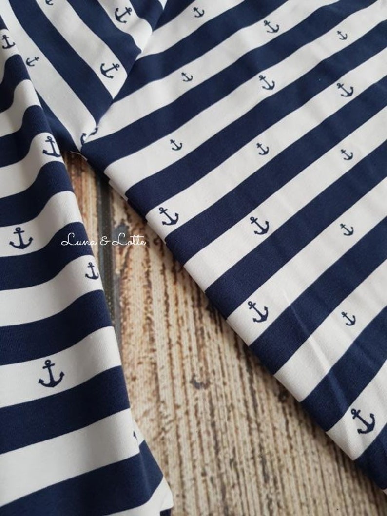 Ahoi Anchor Raglan Camisa azul blanco Talla 50 134 imagen 6