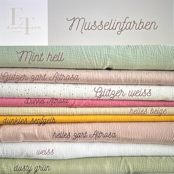 Einhorn Kinder Musselin Tuch altrosa