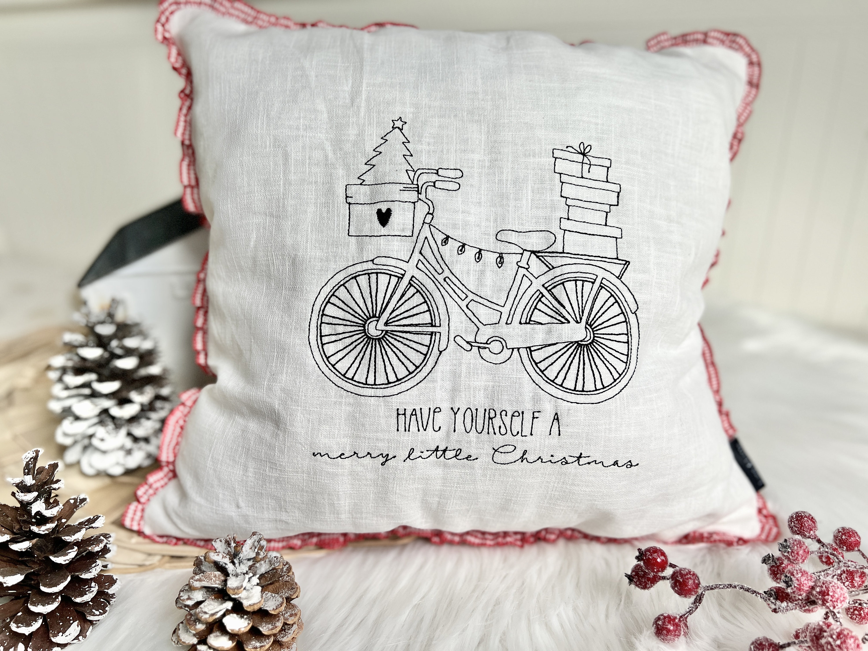 Vintage Kissenbezug Mit Rüschen – 48x74 Cm, Weiß, Baumwoll-Polyester, 2er Set – Prinzessinnen-Stil Fürs Schlafzimmer