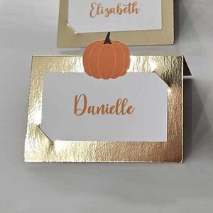 Thanksgiving Place Cards | Personalized Custom Option Available | Friendsgiving Party Decoration Decor