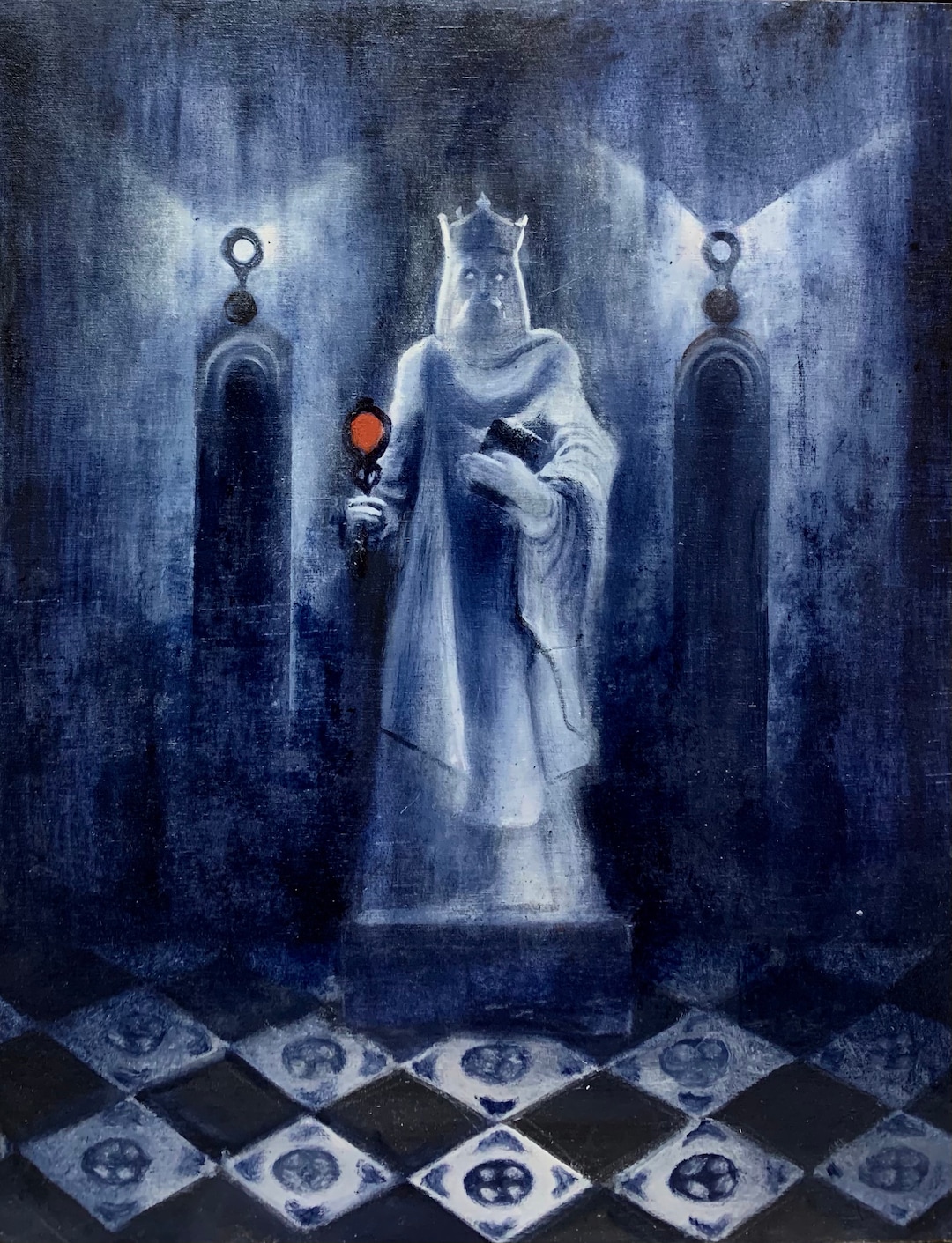 RE2 King Statue Puzzle Print Etsy