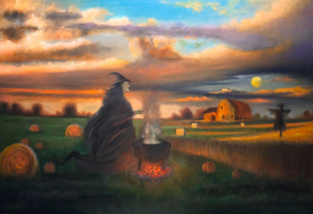 Mabon wiccan Autumnal Equinox Print Etsy