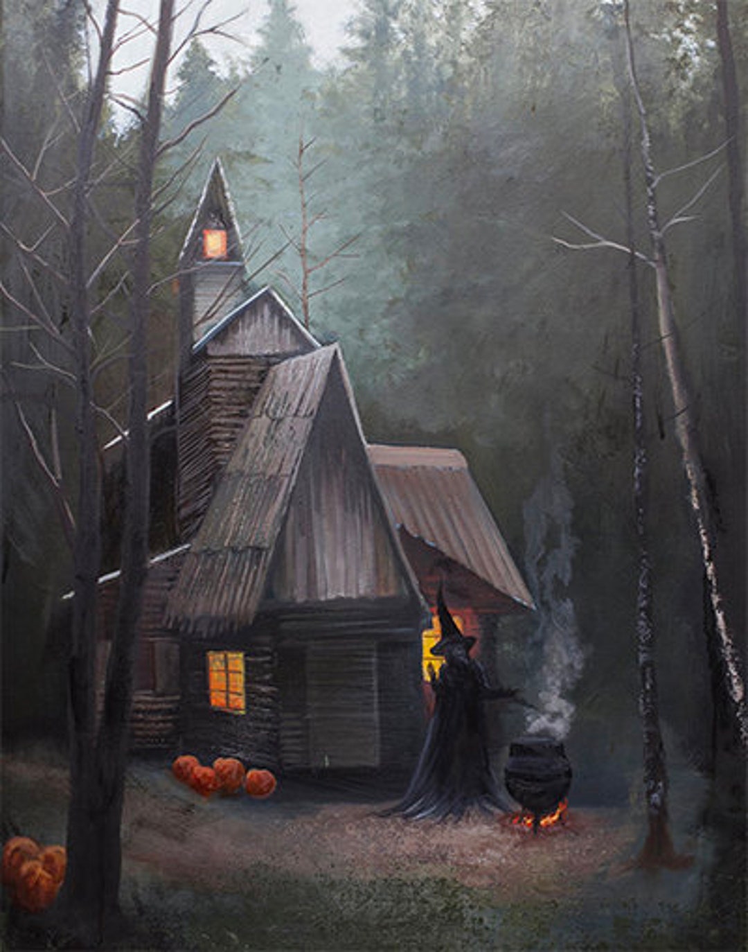 The Witch's Cottage - Print - Etsy