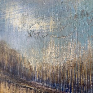 27.6x19.7 Abstract Landscape Paintings on Canvas. Neutral Aesthetic Decor Art, Handmade Textured Painting Wall Hanging Artwork Modern Decor image 6