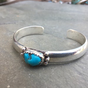 Turquoise and Sterling Cuff Bracelet