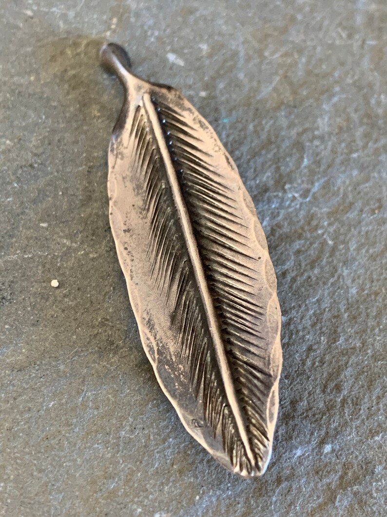 Sterling Silver Stuart Nye Leaf or Feather Brooch Pin