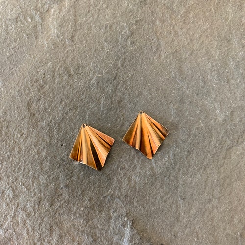 14k shops Gold Earring Jackets, Fan Earring Jackets