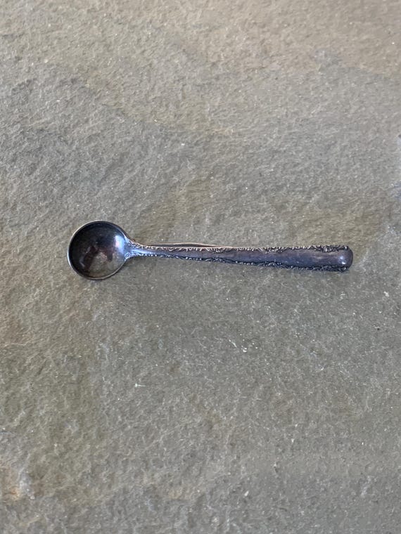 Vintage Sterling Silver Salt Spoon Brooch