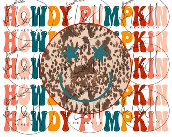 Howdy Pumpkin, western, fall, sublimation, png, instant download