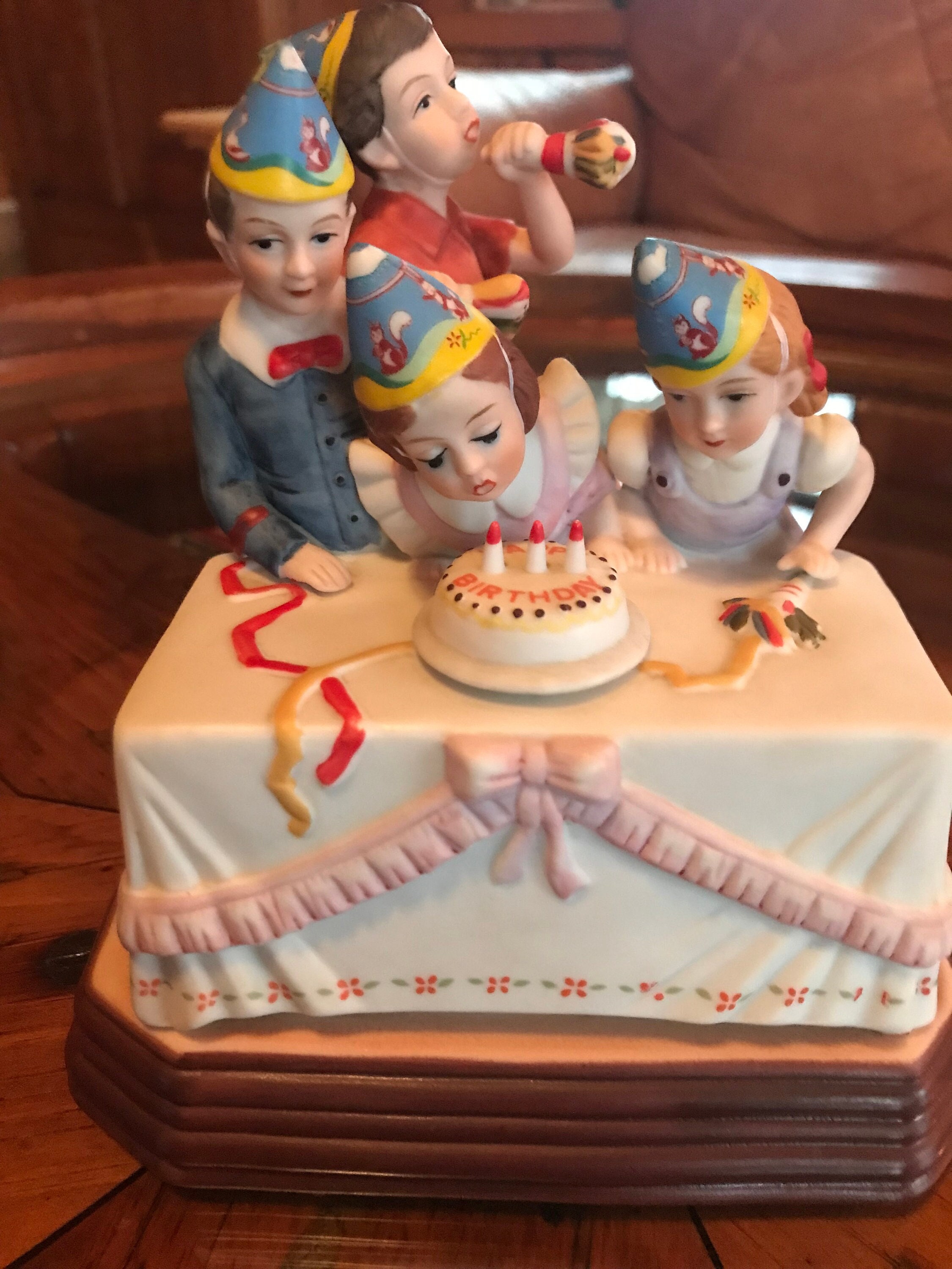 1985 Norman Rockwell Music Box “birthday Party” - Etsy