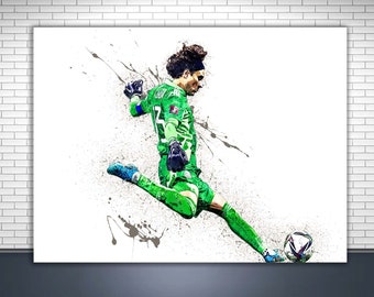 Guillermo Ochoa Poster, Gallery Canvas Wrap, Man Cave, Kids Room, Game Room, Bar