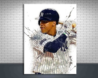 Juan Soto Poster, New York Yankees, Gallery Canvas Wrap, Fine Art Quality, Man Cave, Kids Room, Game Room