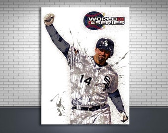 Paul Konerko Poster, Chicago White Sox, Gallery Canvas Wrap, Man Cave, Kids Room, Game Room