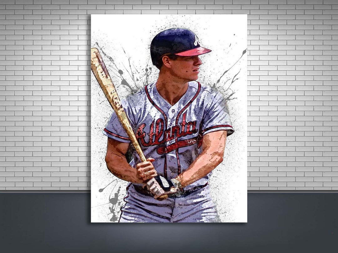Dale Murphy Poster, Atlanta Braves, Gallery Canvas Wrap, Man Cave, Kids