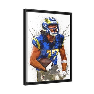 Puka Nacua Poster, Los Angeles Rams, Gallery Canvas Wrap, Man Cave, Kids Room, Game Room, Bar image 3