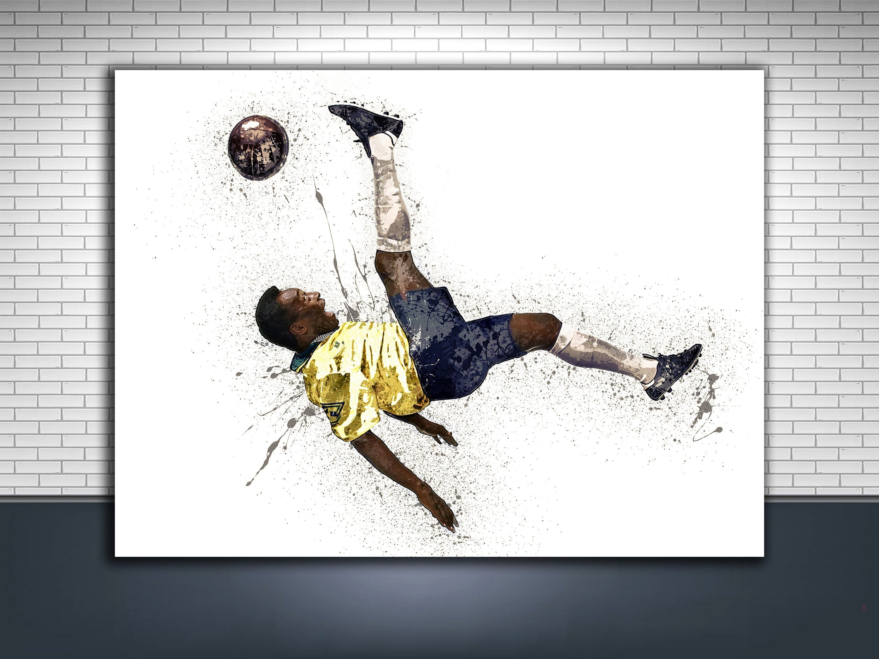 Discover Pele Canvas, Gallery Canvas, Man Cave, Kids Room, Game Room, Tribute Room