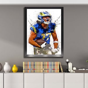 Puka Nacua Poster, Los Angeles Rams, Gallery Canvas Wrap, Man Cave, Kids Room, Game Room, Bar image 4