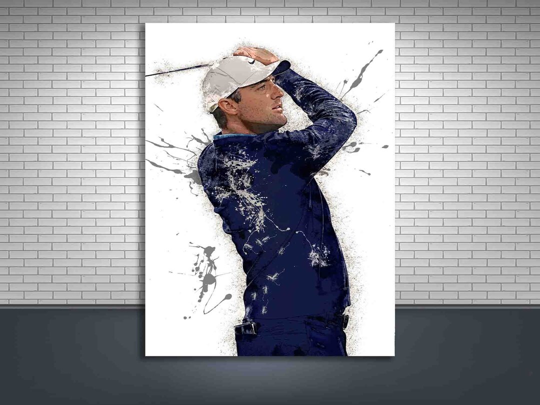 Scottie Scheffler Poster, Gallery Canvas Wrap, Man Cave, Kids Room, Game Room, Bar - Etsy