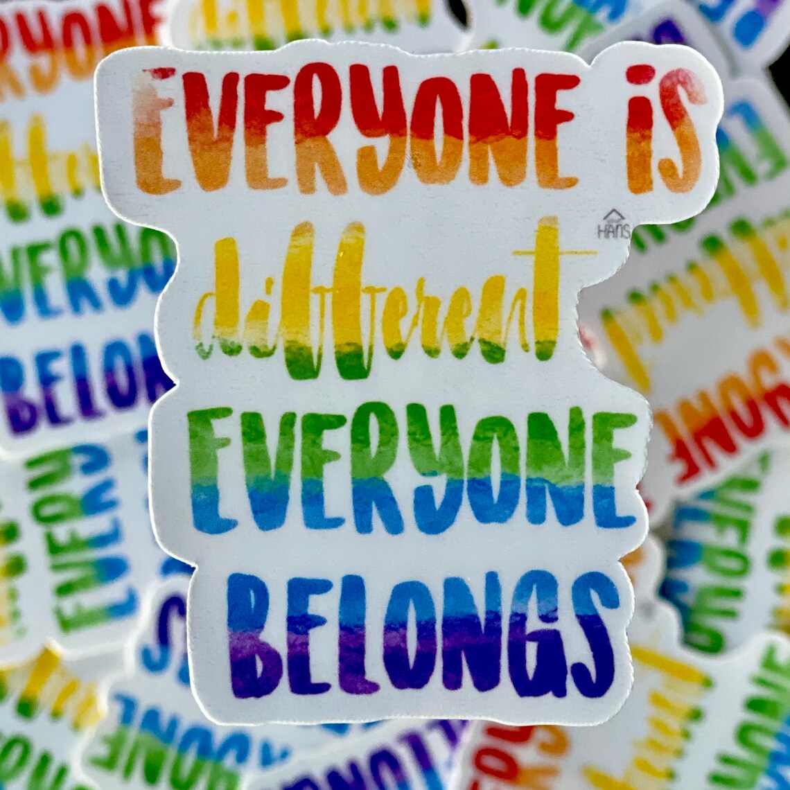 Everyone is different Everyone Belongs Sticker | Etsy