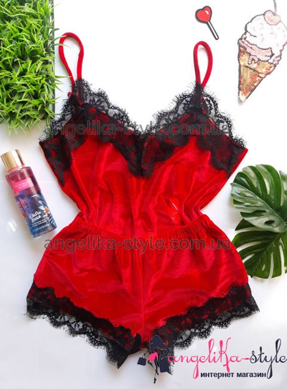 velvet pajama short set