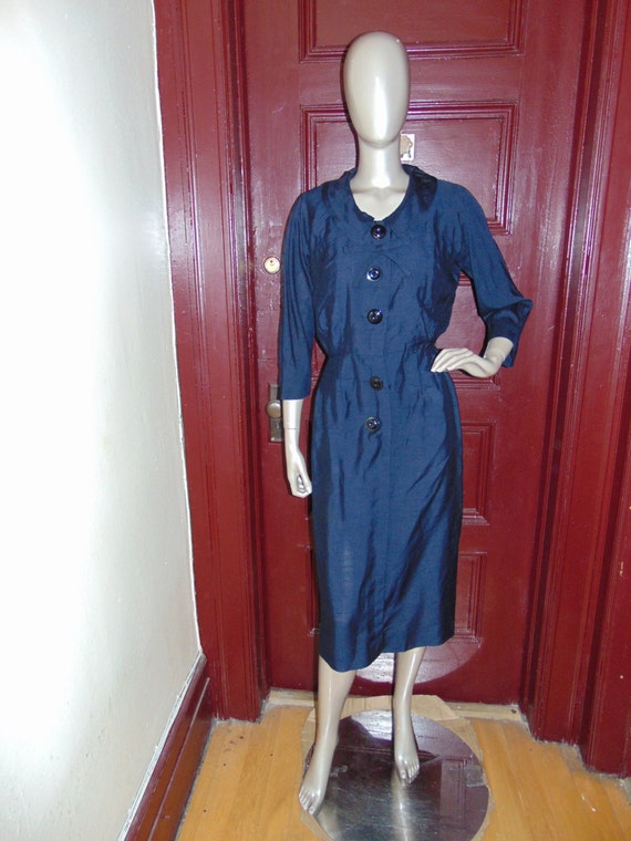 Vintage JACKLIN Raw Silk Dress