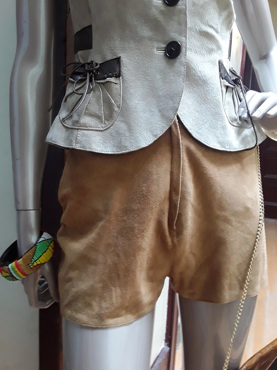 Suede Shorts - image 3