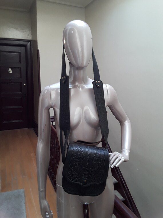 Black leather bag - image 6